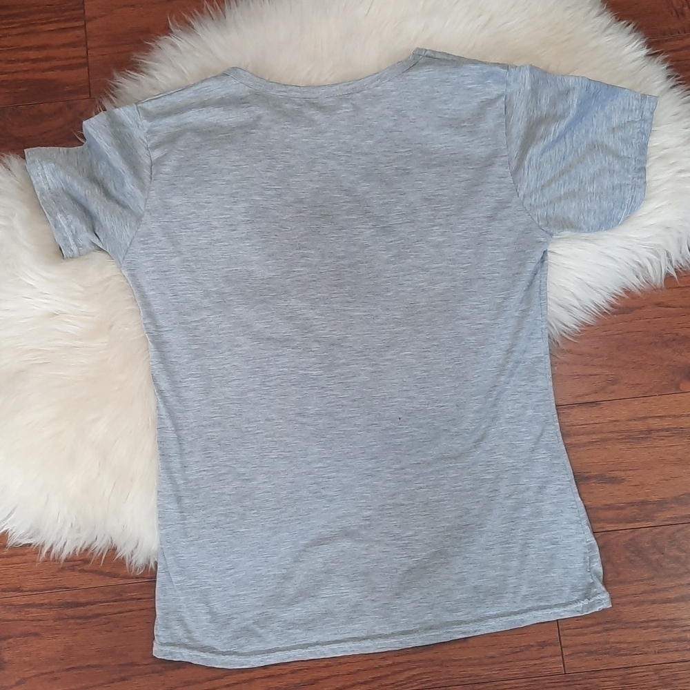 Kawaii Character Fitted Gray T shirt - Picture 3 of 3